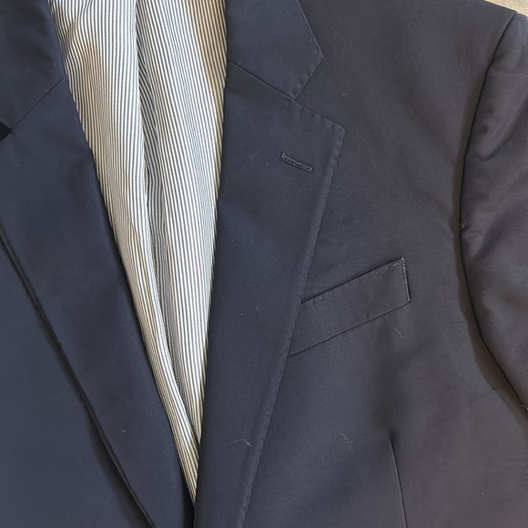 Brooks Brothers 100% wool navy blue explorer Fitzgerald fit size 40L - Picture 2 of 7